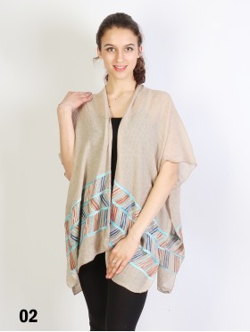 Abstract Embroidery Kimono